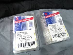 lot 27626 image: 2 Stacks of Garage Sale Pricing Stickers
