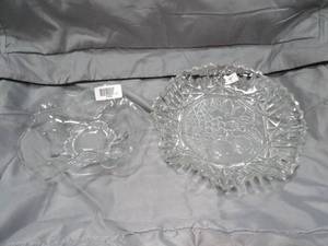 lot 27659 image: Pressed  Cut Glass Decor