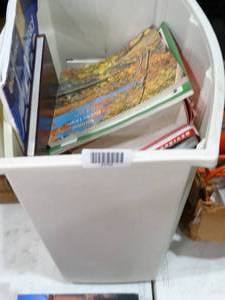 lot 27700 image: Laundry Basket full of books