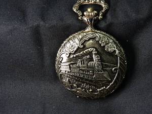 lot 27719 image: Locomotive Design Pocket Watch