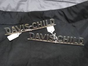 lot 27727 image: 2 Davis - Child Automotive Dealership Tags