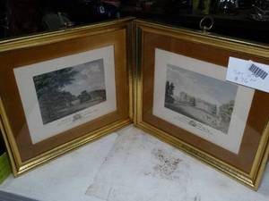 lot 27747 image: 2 Framed Unique Wall Art