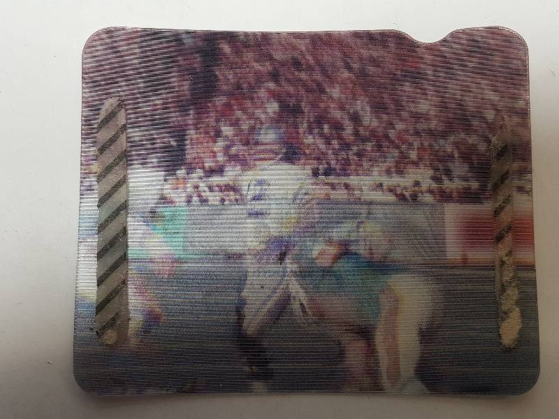 lot 7686 image: Came on Wheaties boxes many years ago was this ROGER STAUBACH HOLOGRAM