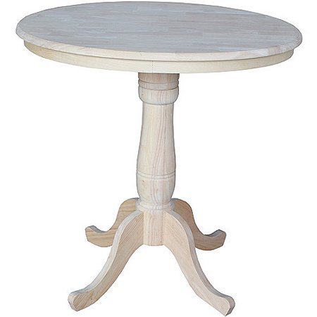 lot 6064 image: International Concepts Round Pedestal Table-Top - Unfinished