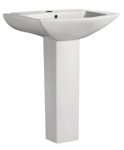lot 1015 image: Swiss Madison 2 Pc Pedstal Sink
