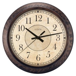 lot 1211 image: La Crosse Clock Rustic Savannah Bronze