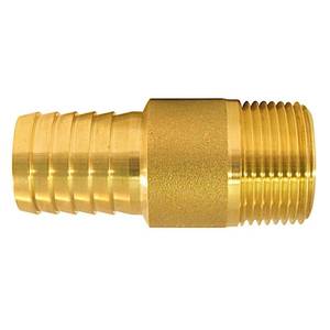 lot 1155 image: Apollo 1 In X 1 In Brass Barb X MPT Adapter