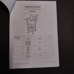 lot 1180 image: Barstool