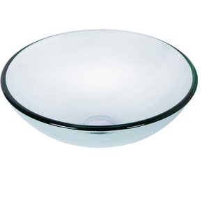 lot 1280 image: Vigo Crystalline Glass Vessel Sink
