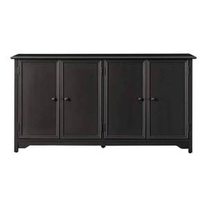lot 1195 image: Home Decorators Collection Bradstone 4 Door Charcoal Black Storage Console