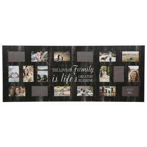 lot 1295 image: Gallery Perfect 18-Opening 4 X 6 Wood Collage Picture Frame