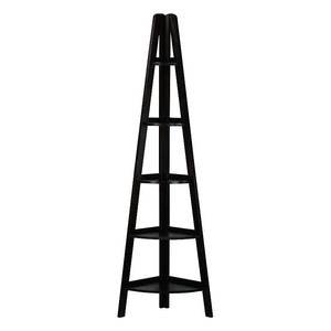 lot 1300 image: Corner Shelf Ladder Bookcase