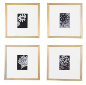 lot 1151 image: Gold Picture Frames - Set Of 4