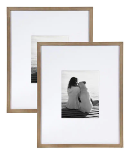 lot 1221 image: Gallery 2Pk Rustic Wood Frames