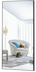 lot 1223 image: Neutypechic Black Full Length Mirror&nbsp