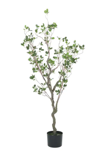 lot 1227 image: Bergweg 4 Ft Green Artificial Leaf Tree