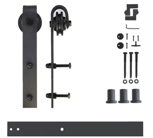 lot 1301 image: Non-Bypass Sliding Barn Door Hardware