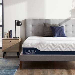 lot 1259 image: Lucid Comfort Collection Gel & Aloe Vera 12 Hybrid Memory Foam Mattress - Twin Xl