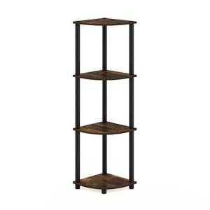 lot 1085 image: Furinno Turn-N-Tube 4-Tier Corner Display Rack Multipurpose Shelving Unit&nbsp