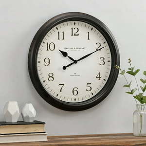 lot 1094 image: Firstime &amp Co Bronze Avery Whisper Clock Traditional Analog