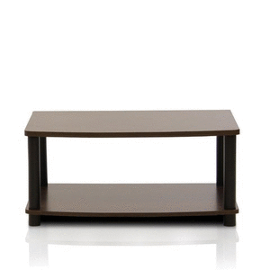 lot 1096 image: Furinno Turn-N-Tube No Tools 2-Tier Elevated Tv Stands