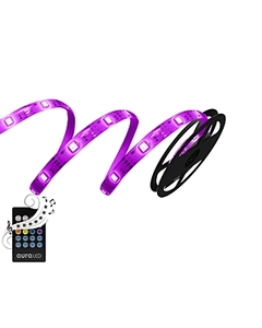 lot 1105 image: Aura Remote-Controlled LED Tape Light With Sound Sync