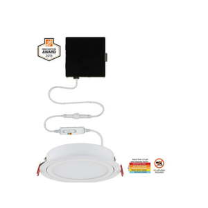 lot 1322 image: Commercial Electric Directional 6 Color Selectable Canless Recessed LED Kit