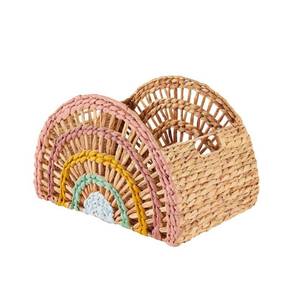 lot 1069 image: Stylewell Kids Rainbow Wicker Storage Basket Brown