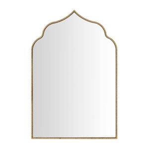 lot 1076 image: Home Decorators Medium Ornate Arched Gold Antiqued Classic Accent Mirror 35 X 24