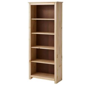 lot 1121 image: Stylewell 4-Shelf Unfinished Natural Pine Wood Standard Bookcase&nbsp