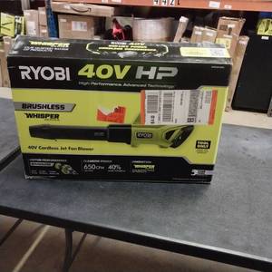 lot 1134 image: Ryobi 40V Jet Fan Blower