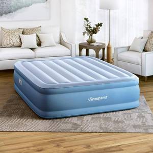 lot 1249 image: Beautyrest Sensa-Rest Air Bed Mattress With Built-In Pump And Edge Support 18 Queen