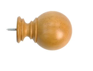 lot 1091 image: Lumi Mix And Match Wood Ball Curtain Rod&nbsp