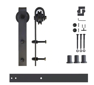 lot 1205 image: Homacer Non Bypass Sliding Barn Door Hardware