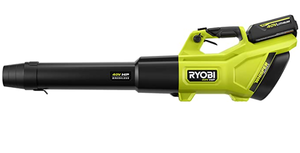 lot 1257 image: 40 Volt Ryobi HP 600 CFM Blower Brushless Series Battery And Charger Verified