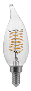 lot 1341 image: Center Filament Dimmable Soft White Clear Glass 40 Watt Replacement LED - 3 Bulbs