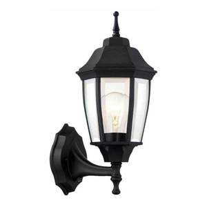 lot 1120 image: Hampton Bay 145 In Black Dusk To Dawn Decorative Outdoor Wall Lantern