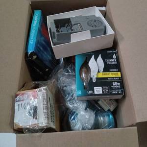 lot 1357 image: Box Of Miscellaneous Electrical