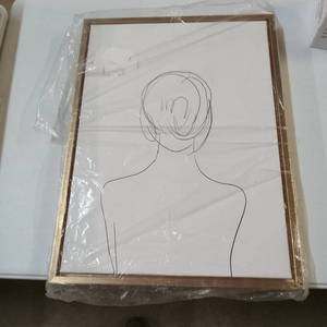 lot 1392 image: Framed Canvas Art 18X24 In