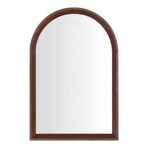 lot 1430 image: Stylewell Medium Modern Arched Walnut Framed Mirror 20 In W X 30 In H