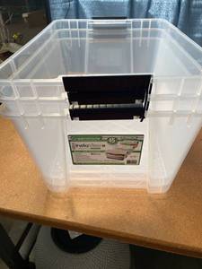 lot 1204 image: Greenmade multi use storage 3 pack 45 quart made in USA NEW