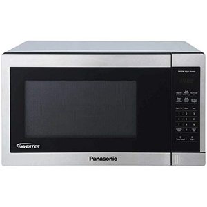 lot 1231 image: Panasonic 1.3CuFt Stainless Steel Countertop Microwave Oven NN-SC668S