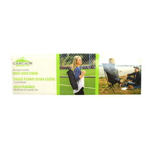 lot 1246 image: Cascade Mountain Tech Ultralight Packable High-Back Chair Blue