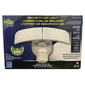 lot 1255 image: Home Zone Motion Activated LED Security Light - 2500 Lumens 35 Watts Used