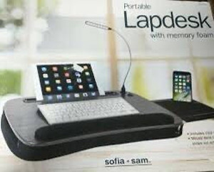 lot 2217 image: SofiaSam Portable Lapdesk with Memory Foam