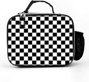 lot 2220 image: Checkerboard Lunch Box with Padded Liner, Insulated, and Durable