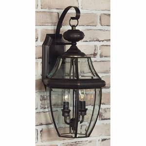 lot 2225 image: Quoizel NY8317Z Newbury Outdoor Lantern in Bronze