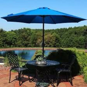 lot 2229 image: Sunvilla 10ft Blue Patio Umbrella