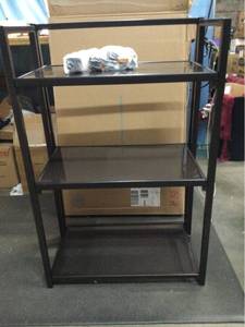 lot 6210 image: Outdoor Oasis Foldable Service Rack with 3 Tiers