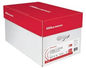 lot 6213 image: Office Depot Legal Copy Paper 92 Brite 8.5 x 14 White, 20 lbs, 5000 sheets